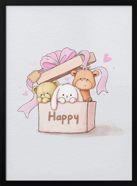 Teddy Bears Are In the Box - Poster / Art Print