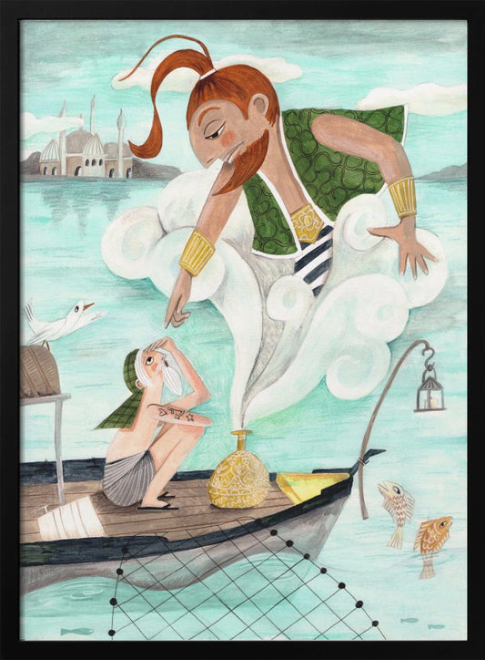 The Fisherman and the Jinni - Poster / Art Print