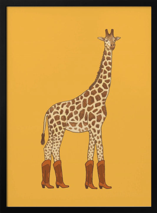 Jolene the Cowgirl Giraffe - Poster / Art Print