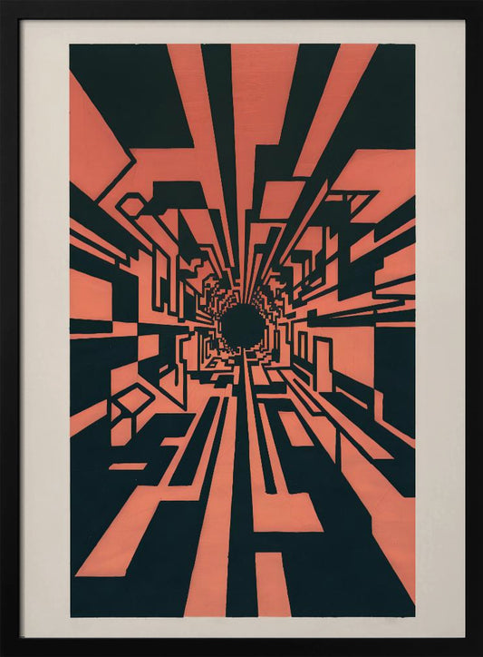 Square Warp Hole - Poster / Art Print