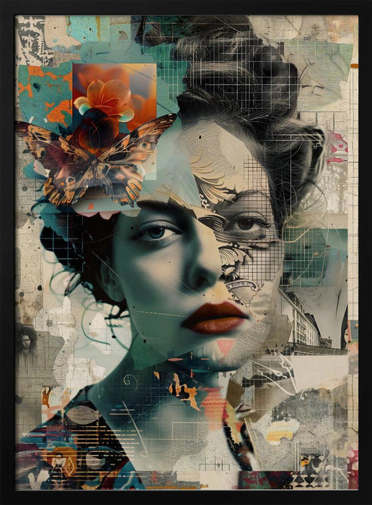 The Collage Girl No 3 - Poster / Art Print