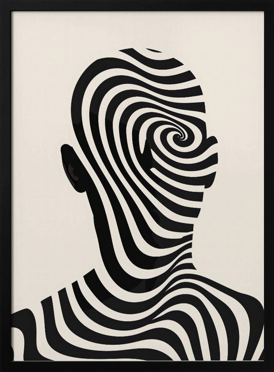 Striped Man - Poster / Art Print