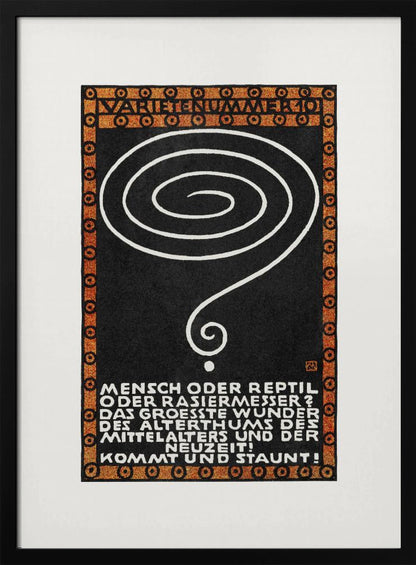 Variety Act 10 Man or Reptile or Razor? - Poster / Art Print