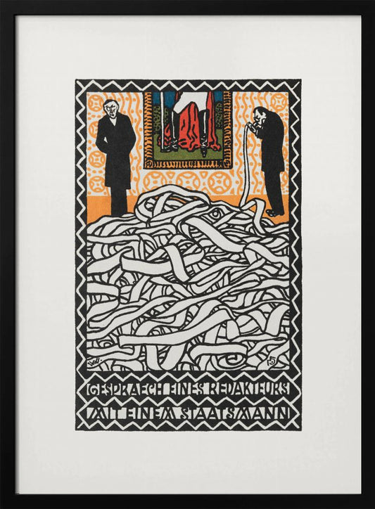 Editor's Conservation With a Statesman - Poster / Art Print