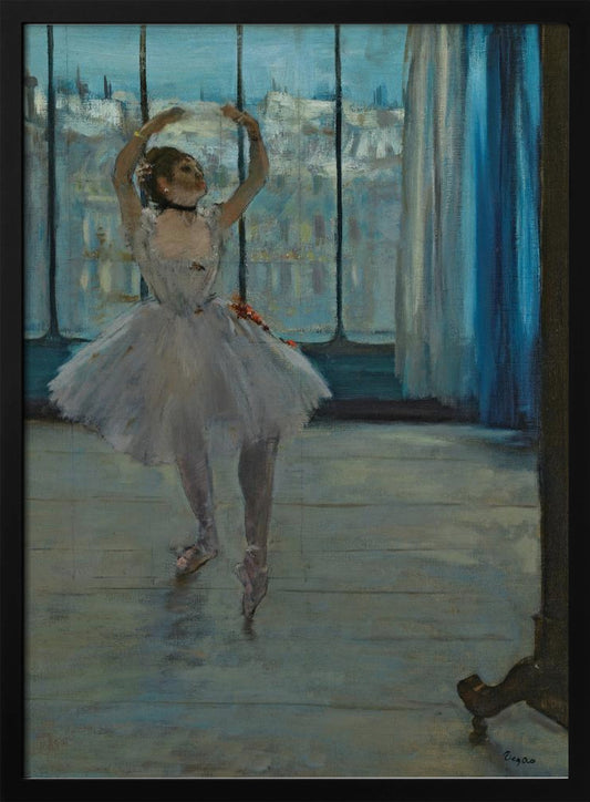Dancer Posing for a Photographer - Poster / Art Print