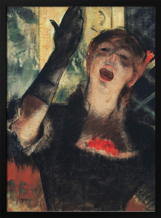 Café Singer - Poster / Art Print