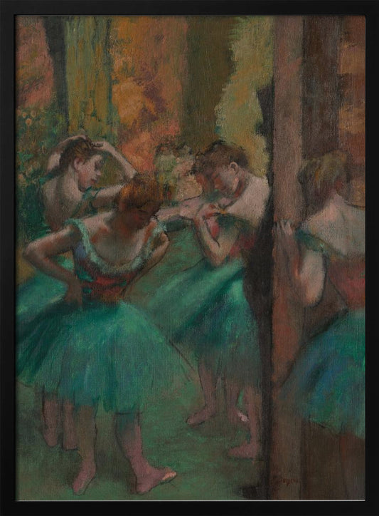 Dancers, Pink and Green - Poster / Art Print
