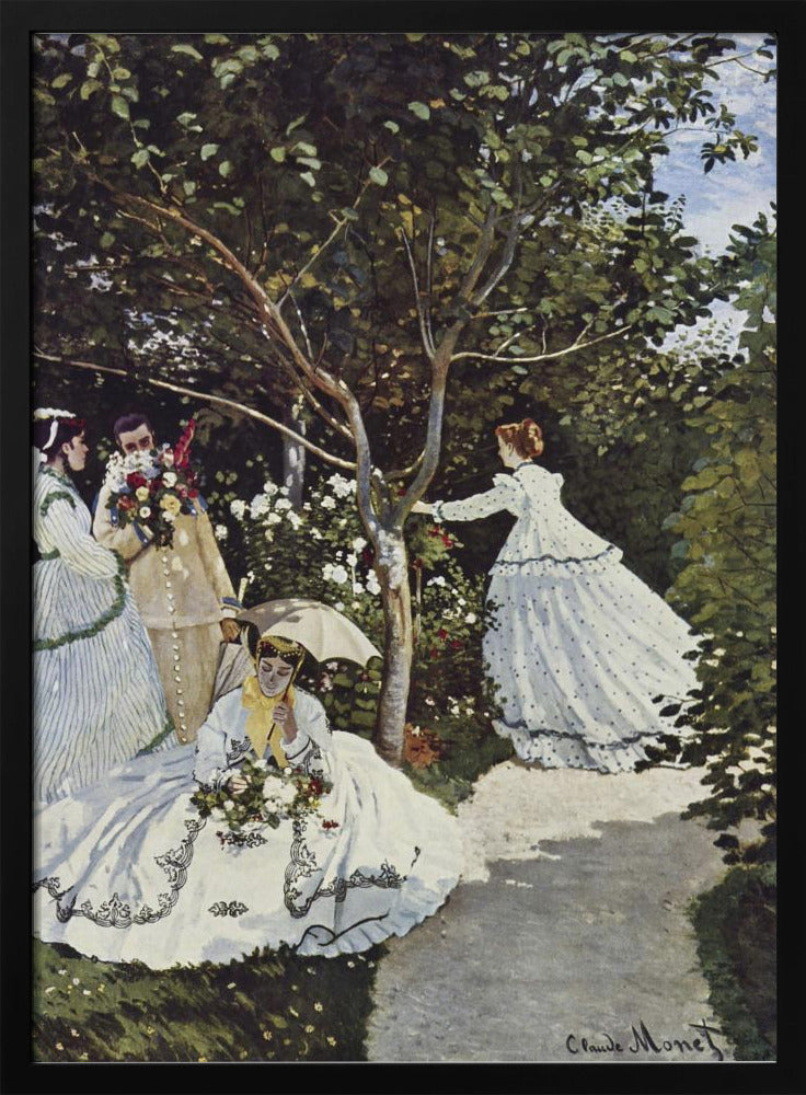 Claude Monet's Women In The Garden (1866) - Poster / Art Print