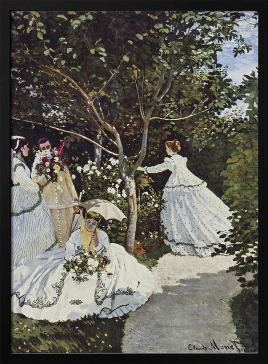 Claude Monet's Women In The Garden (1866) - Poster / Art Print