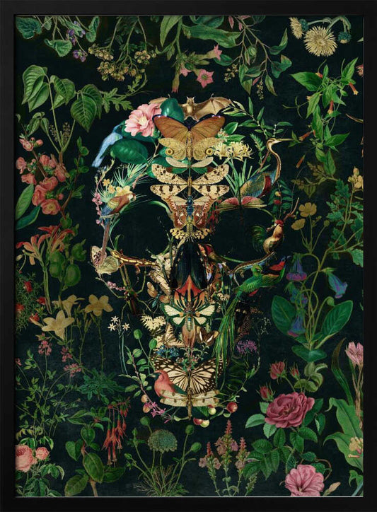 Papillon Skull - Poster / Art Print
