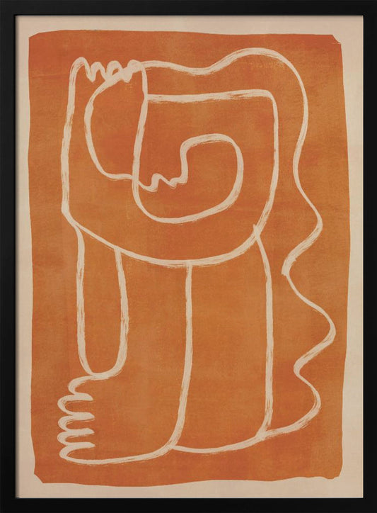 Abstract Line Art Figure - Poster / Art Print