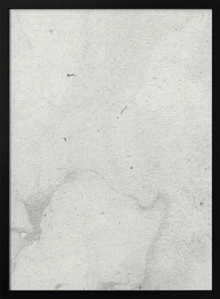 Minimalist art print of a light gray concrete texture, framed in black for a modern wall art look.