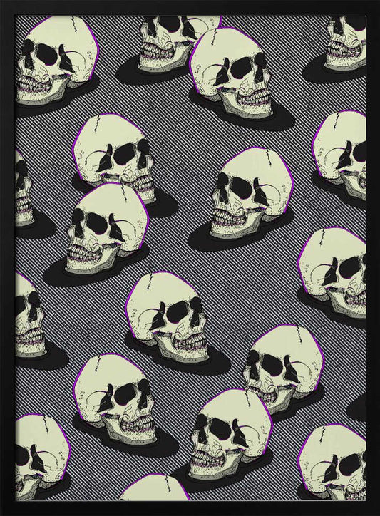 Vintage Style Skulls - Poster / Art Print