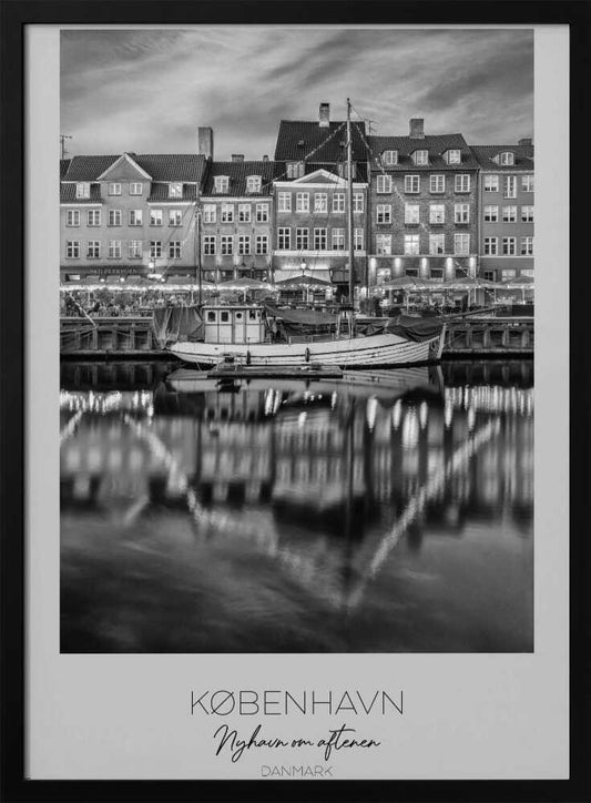 Copenhagen With Reflections In The Water - Poster / Art Print
