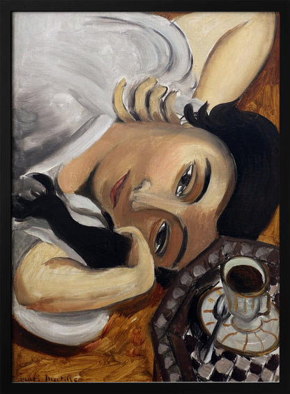 Lorette Con Una Tazza Di Caffe 1916 - Poster / Art Print