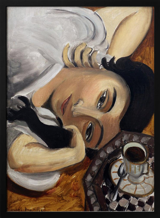 Lorette Con Una Tazza Di Caffe 1916 - Poster / Art Print