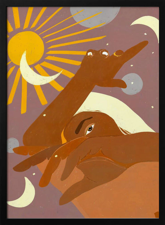 The Moon Dances With Me the Way The Sun Cant - Poster / Art Print