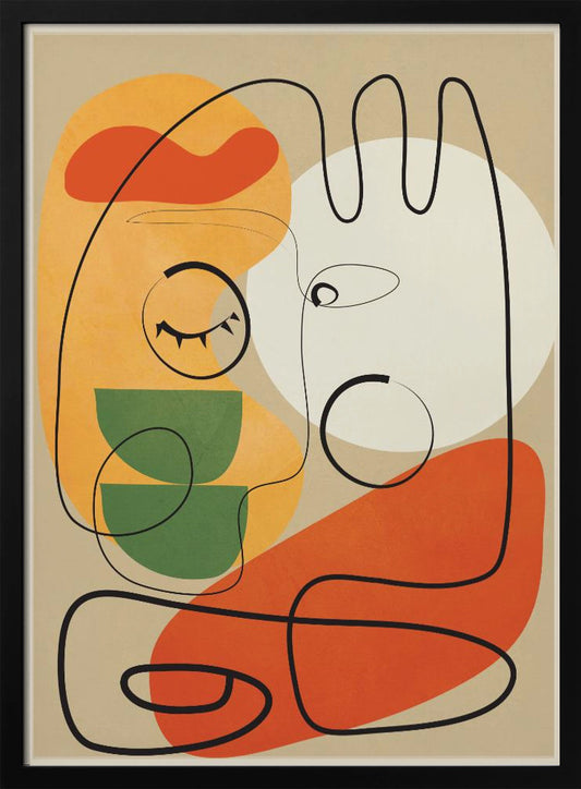 Very Abstract Colorful Portrait - Poster / Art Print