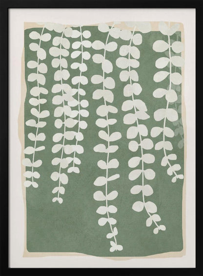 Minimal Abstract Leaves 2 - Poster / Art Print