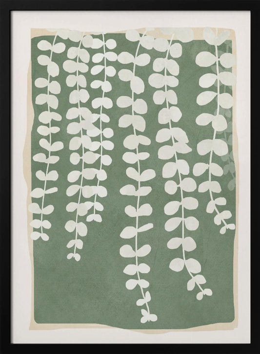 Minimal Abstract Leaves 2 - Poster / Art Print