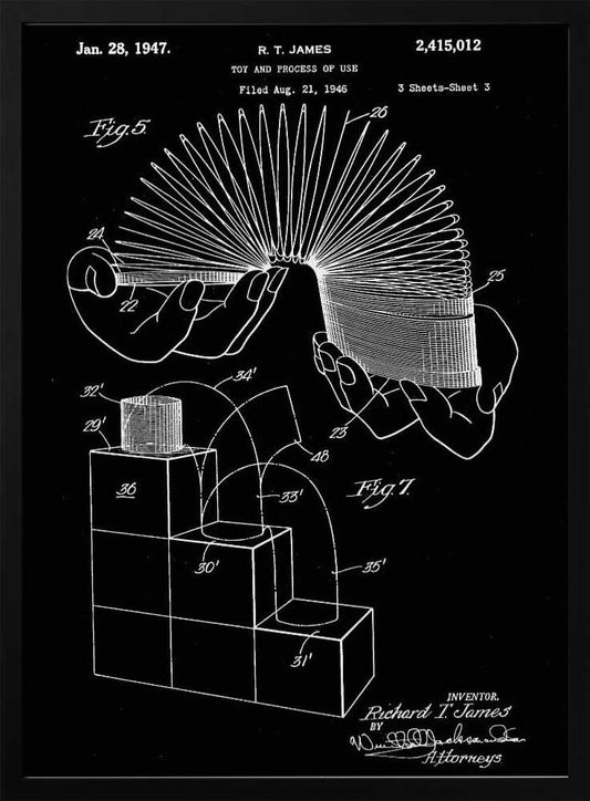Toy and Process of Use Patent 1947 - Poster / Art Print