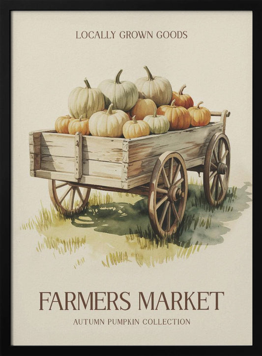 Farmers Market Pumpkin - Poster / Art Print