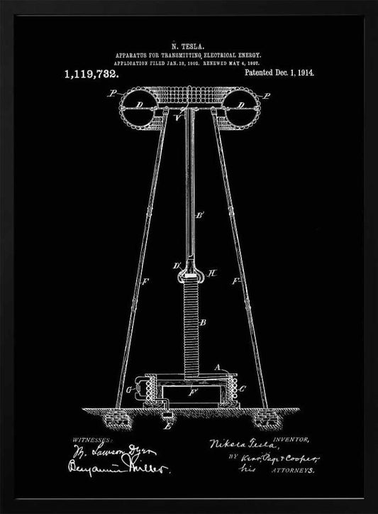 Transmitter Patent 1914 - Poster / Art Print