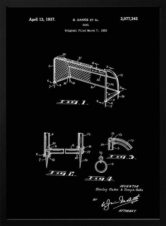 Goal Patent 1933 - Poster / Art Print