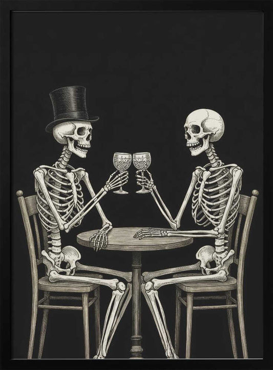 Celebrating Skeletons - Poster / Art Print