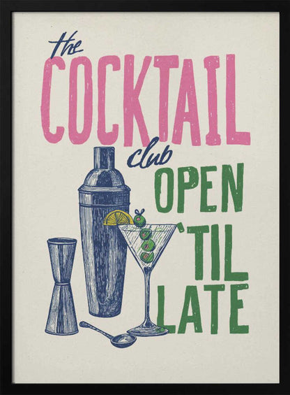 The Cocktail Club - Poster / Art Print