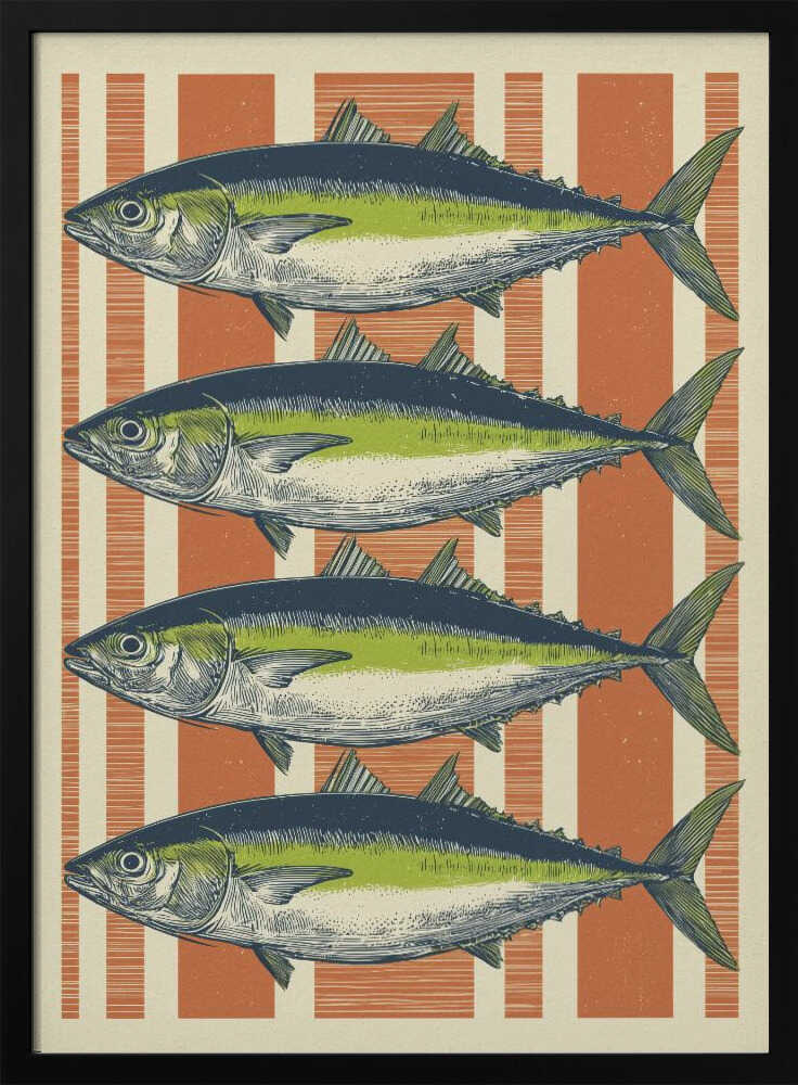 Four Fishes - Poster / Art Print