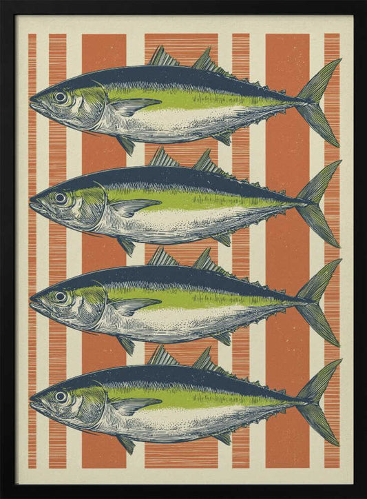 Four Fishes - Poster / Art Print