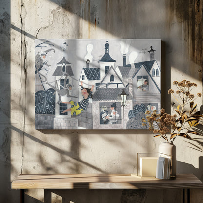 Exploring the big wide world - Poster / Art Print