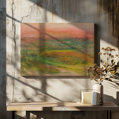 S Shaped Path In an Abstracted Landscape - Poster / Art Print
