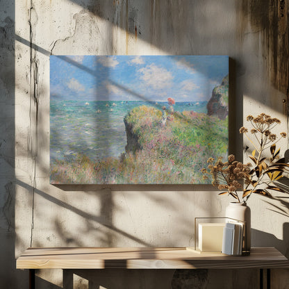 Cliff Walk At Pourville (1882) By Claude Monet. - Poster / Art Print