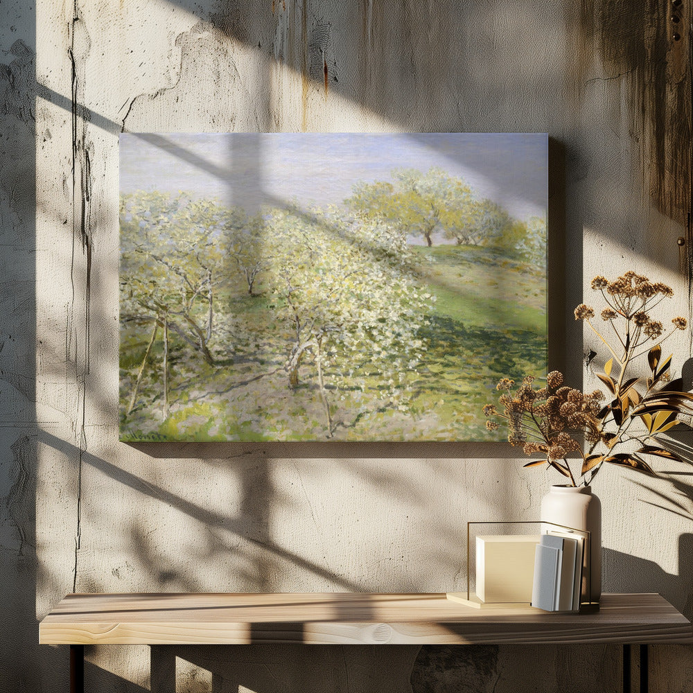 Spring (fruit Trees In Bloom) (1873) By Claude Monet - Poster / Art Print