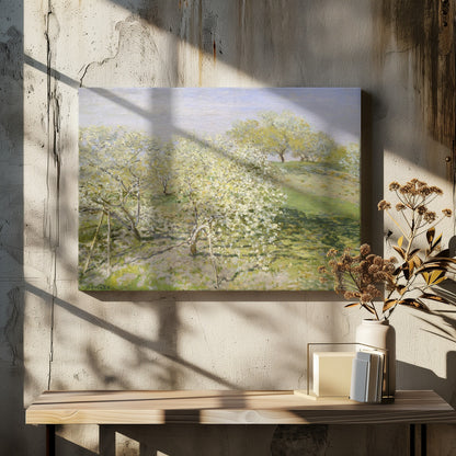 Spring (fruit Trees In Bloom) (1873) By Claude Monet - Poster / Art Print