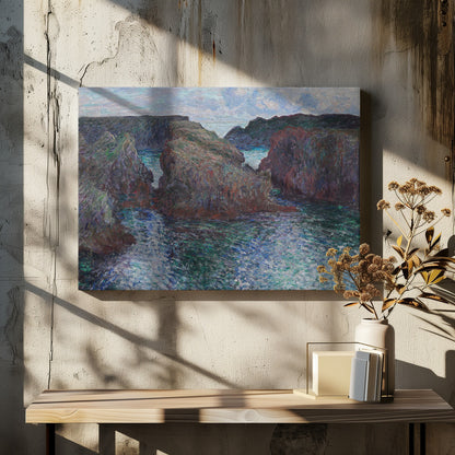 Rocks At Port Goulphar, Belle Île (1886) By Claude Monet - Poster / Art Print