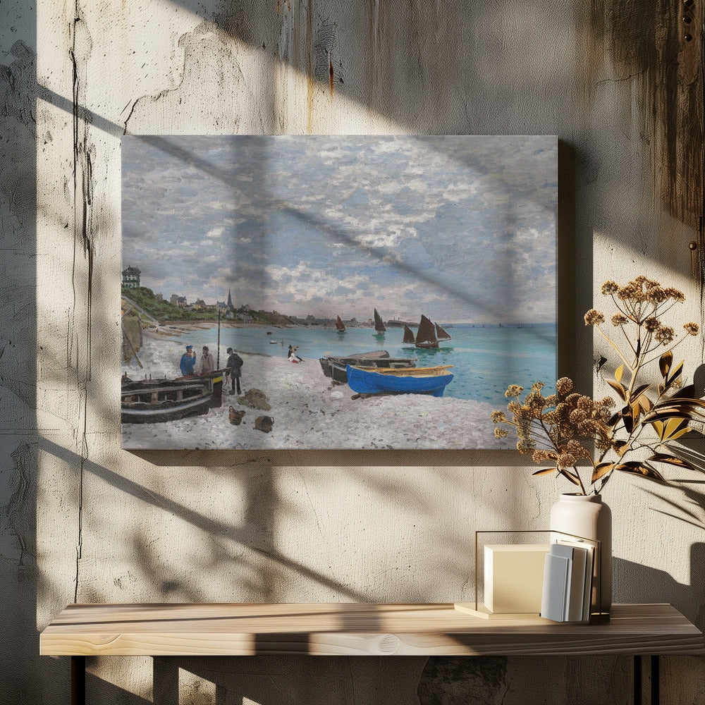 The Beach At Sainte Adresse (1867) - Poster / Art Print