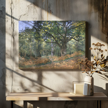 The Bodmer Oak, Fontainebleau Forest (1865) By Claude Monet - Poster / Art Print