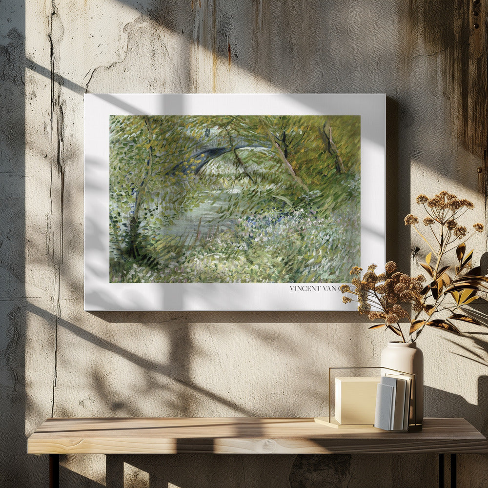 River Bank In Springtime (1887) Horisontal - Poster / Art Print