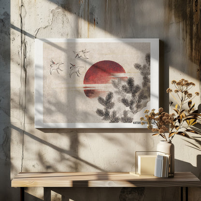 Birds and Sunset, From Album of Sketches (1814) - Poster / Art Print