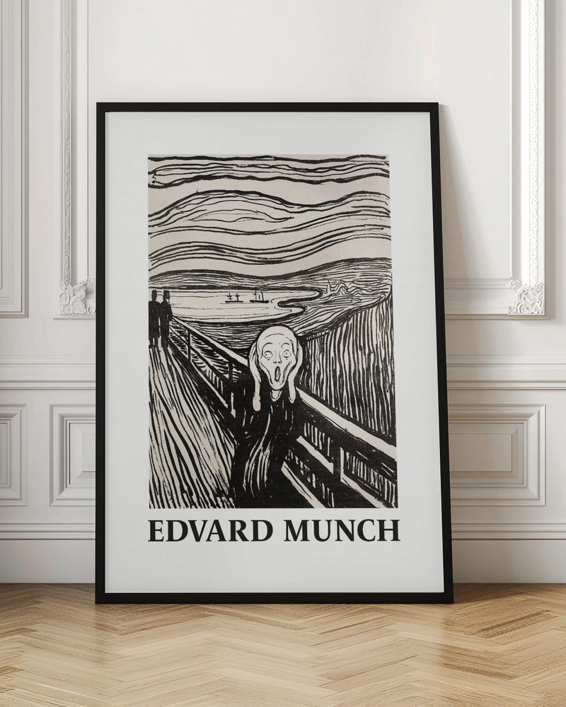 The Scream - The Scream - Monochrome Version - Poster / Art Print