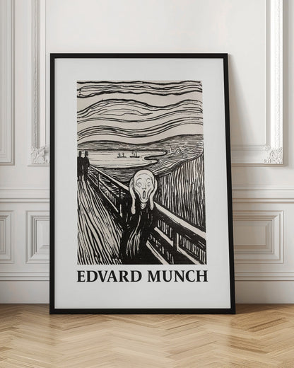 The Scream - The Scream - Monochrome Version - Poster / Art Print