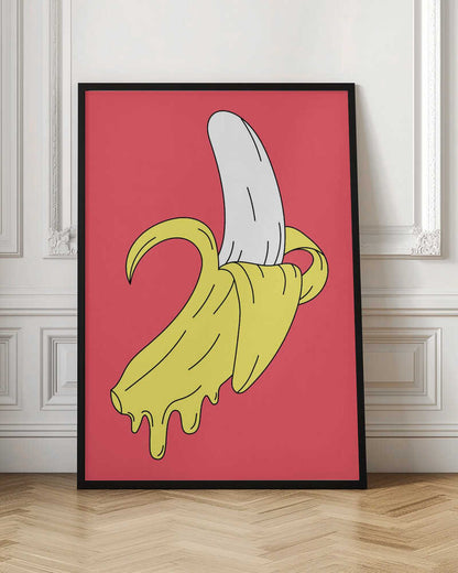 Melting Pink Banana - Poster / Art Print