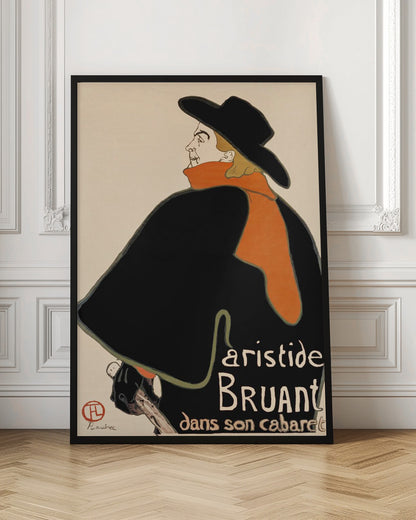 Aristide Bruant In His Cabaret (1893) - Poster / Art Print
