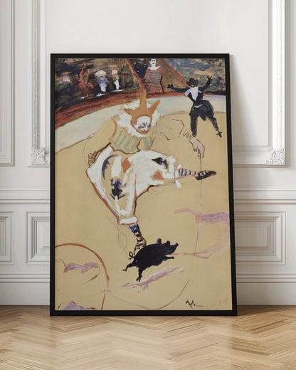 At the Circus Fernando Medrano With a Piglet (ca. 1889) - Poster / Art Print