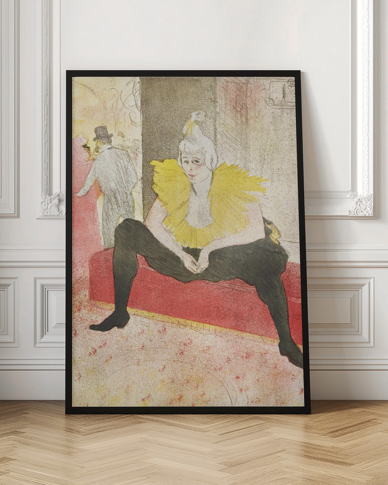 The Seated Clowness (Miss Cha U Kao) (1896) - Poster / Art Print