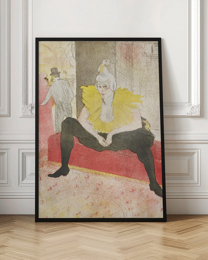 The Seated Clowness (Miss Cha U Kao) (1896) - Poster / Art Print