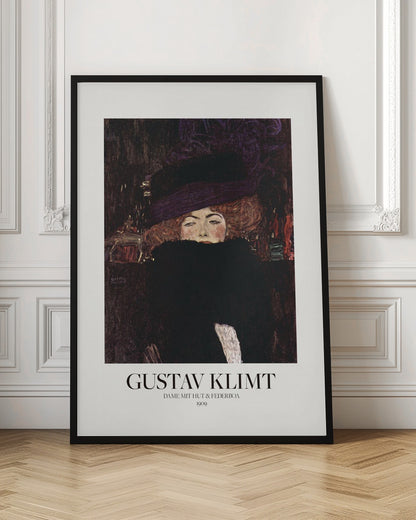 Dame Mit Hut Und Federboa (1909)  Poster - Poster / Art Print